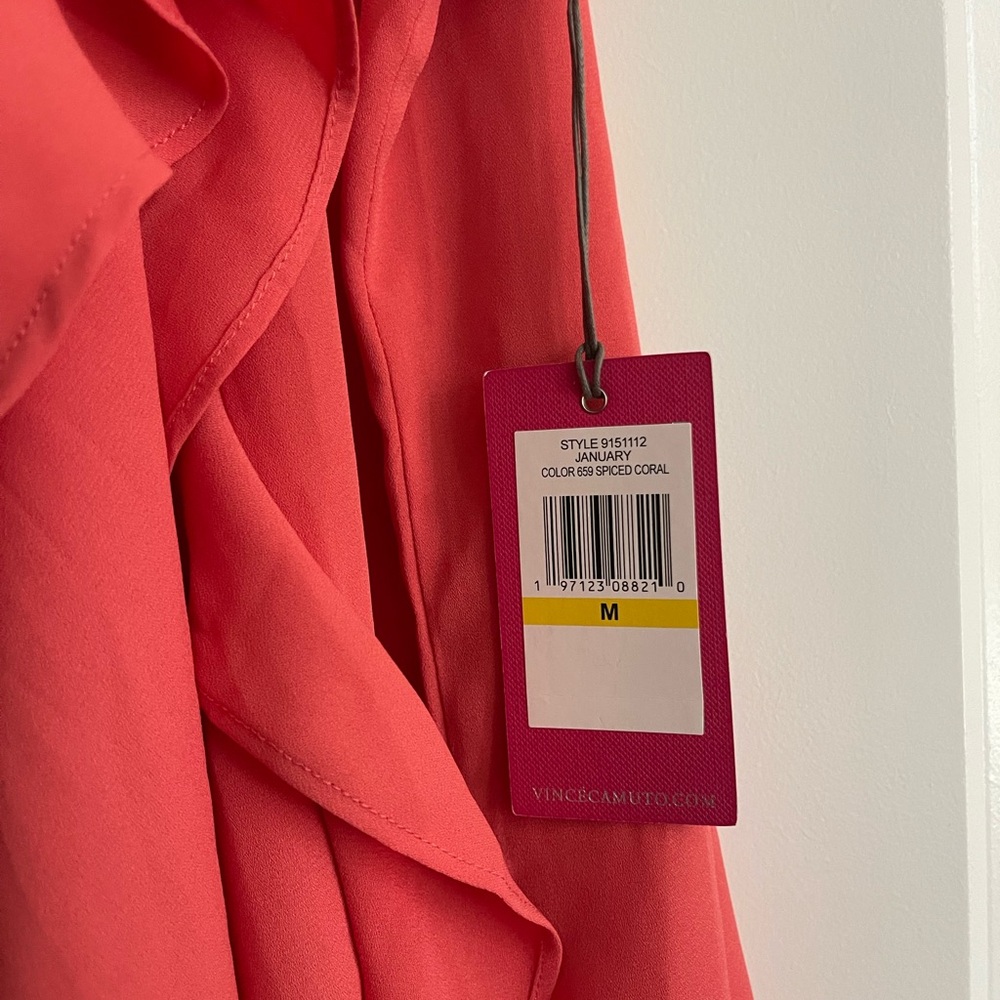 Vince Camuto Spiced Coral Sleeveless Top - Picture 3 of 3